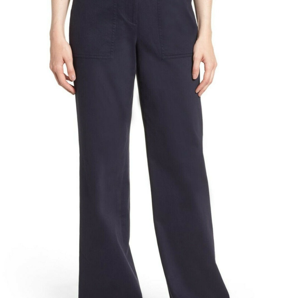 Nordstrom Signature wide leg navy blue Size 12